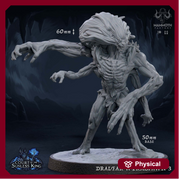 Draegloth hybrids Drow/Glabrezu Demon l 28mm, 32 mm,54mm,75mm Scale | Resin Mini | Dungeons and Dragons |Pathfinder D&D 5e | Mammoth Factory - Only-Games