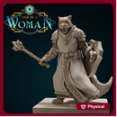 Tabaxi Cleric - Snowy Meadows Silver Sky - 28mm / 32mm / 75mm