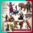 Were Folk - Transforming Creatures - 12 model - PRESUPPORTED - 32mm Scale