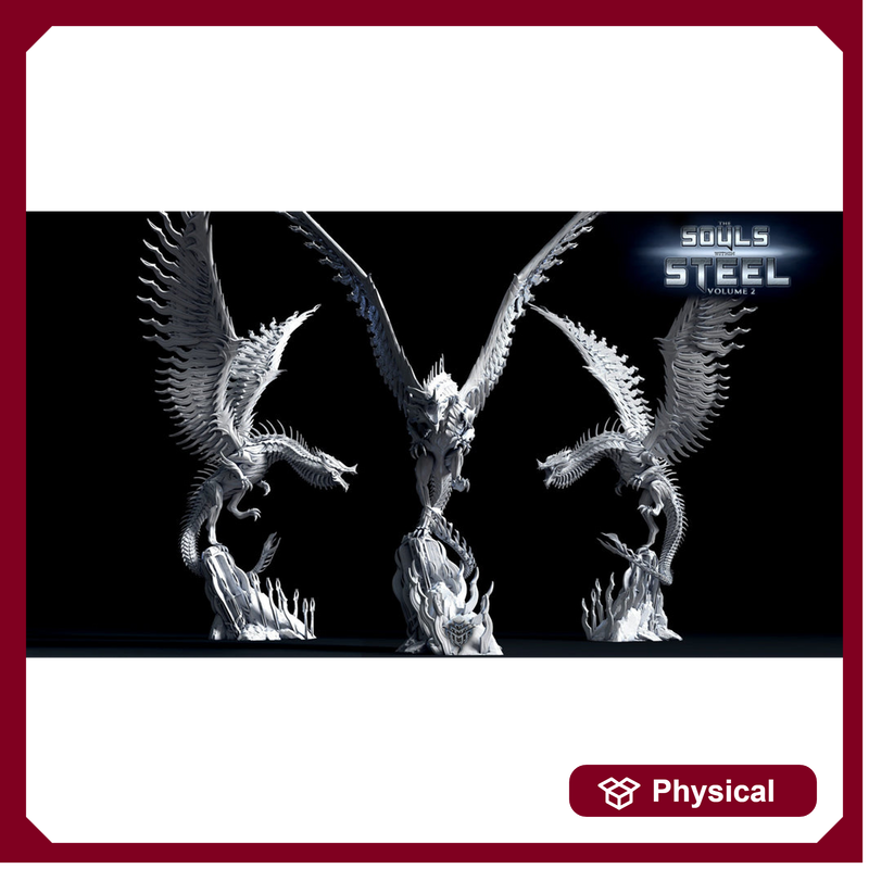 Chardalyn Dragon, Steel Dragon Construct  | Mature & Ancient sizes 300mm High | Figurine |Dungeons and Dragons 5e | Mini Monster Mayhem | - Only-Games