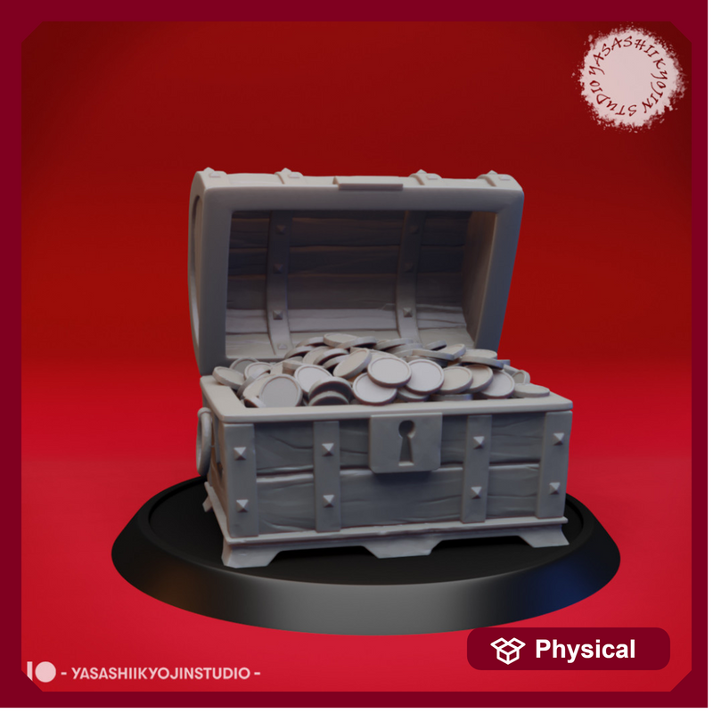 Open Treasure Chest - Tabletop Miniature