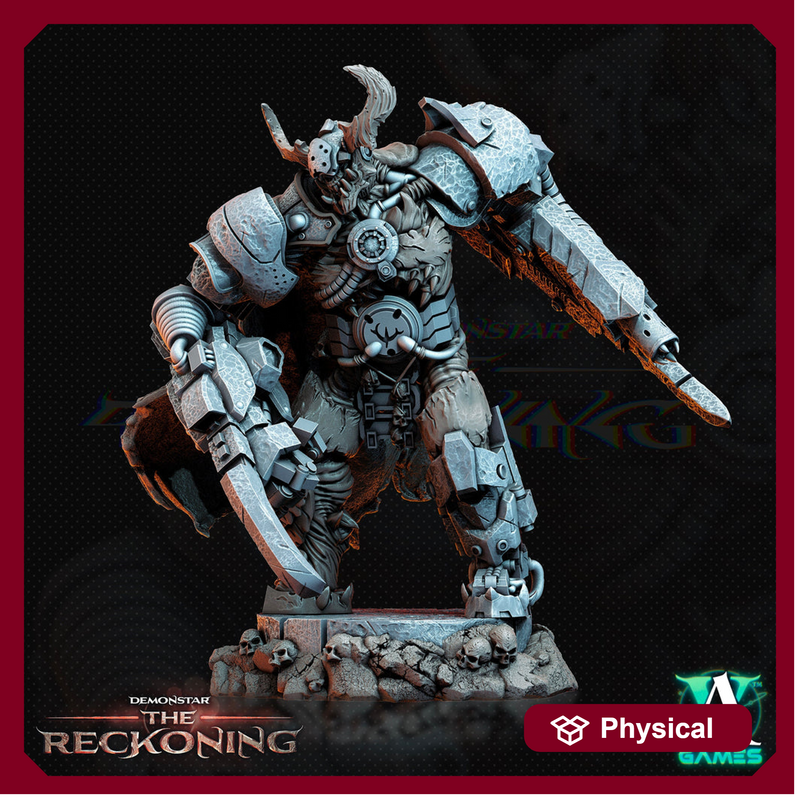 Armari Headhunters - Chaos Lord | Sci-Fi Miniature SpellJammer| 28mm,32mm Scales | 54mm, 75mm TALL | Resin Mini Unpainted |Archvillain Games - Only-Games