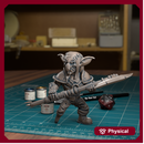 Goblin With A Cleaver Axe 02 - TytanTroll Miniatures - DnD - Fantasy