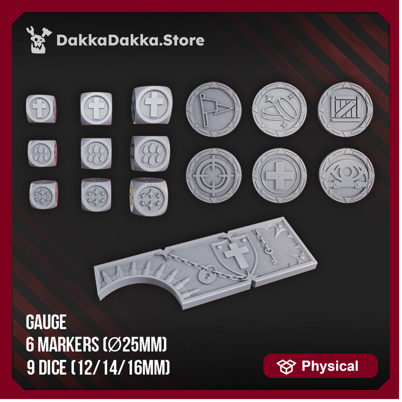 Torquemada's Gauge, Dice & Markers