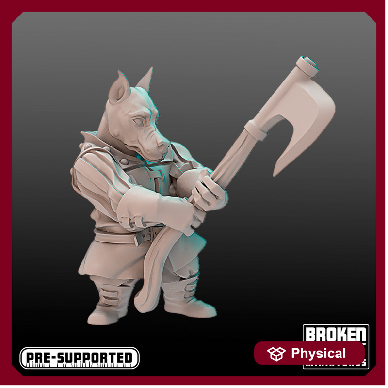 Barkonian Dob Axe Warrior