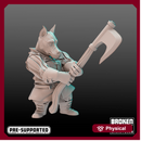 Barkonian Dob Axe Warrior