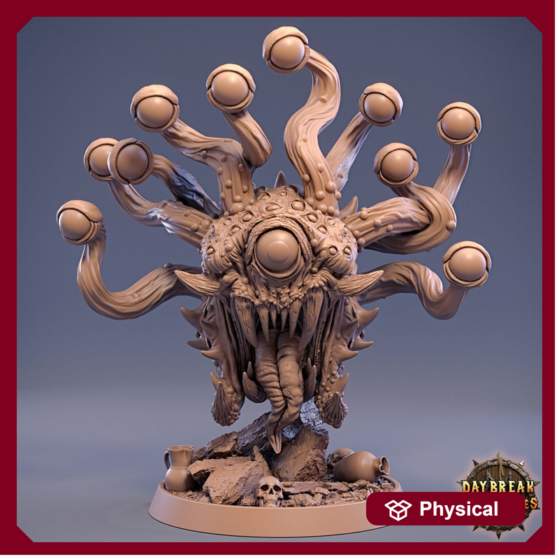 Beholder, Eye Tyrant, Sphere of many Eyes, D&D 5e Resin Miniature | 28mm, 32mm, 75mm Scales | Pathfinder | DnD | Daybreak Miniatures - Only-Games