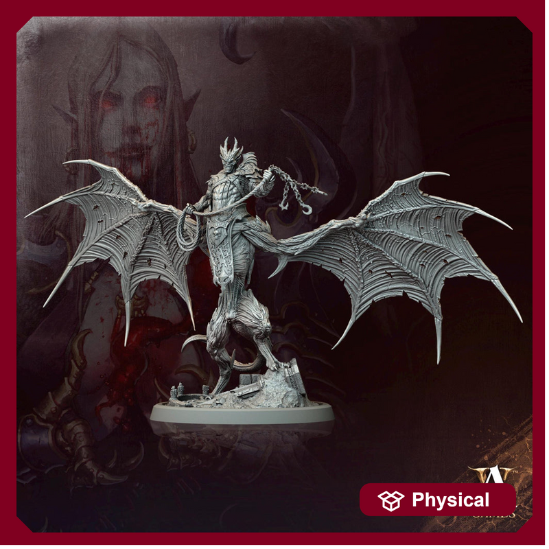 Vampire Lord Mutated Feral Spawn Miniature | 28mm,32mm,54mm Scales | Undead Dungeons & Dragons 5e | Pathfinder | DnD Figurine | RPG Proxy - Only-Games