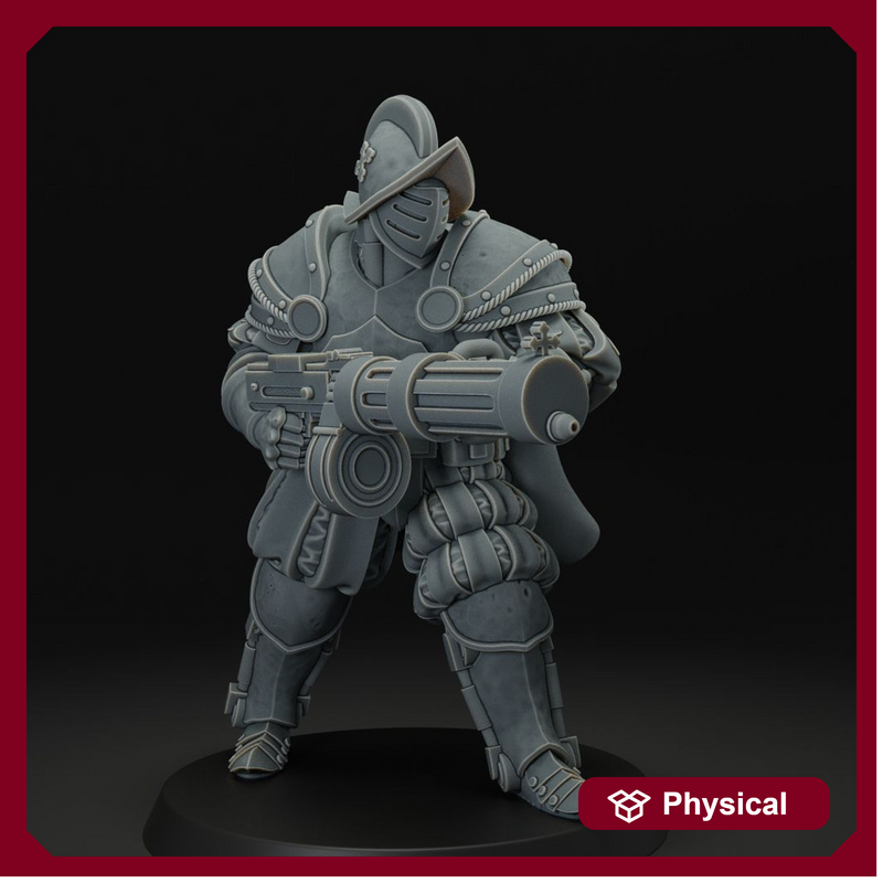 Heavy infantry with machine gun