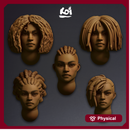 Huntress - Miniature heads