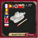 1/87 Renault Ft Char Canon with casted turret