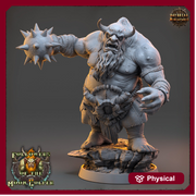 Ogre, Hill Giant Hand Morningstar 28mm & 32mm Scale | Dungeons and Dragons Monster | Pathfinder Oger | Daybreak Miniatures | Tabletop RPG | - Only-Games