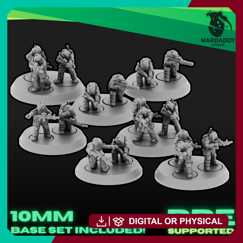 Sci-Fi Future Mercs- Recon Squad (10mm EPIC) - Only-Games