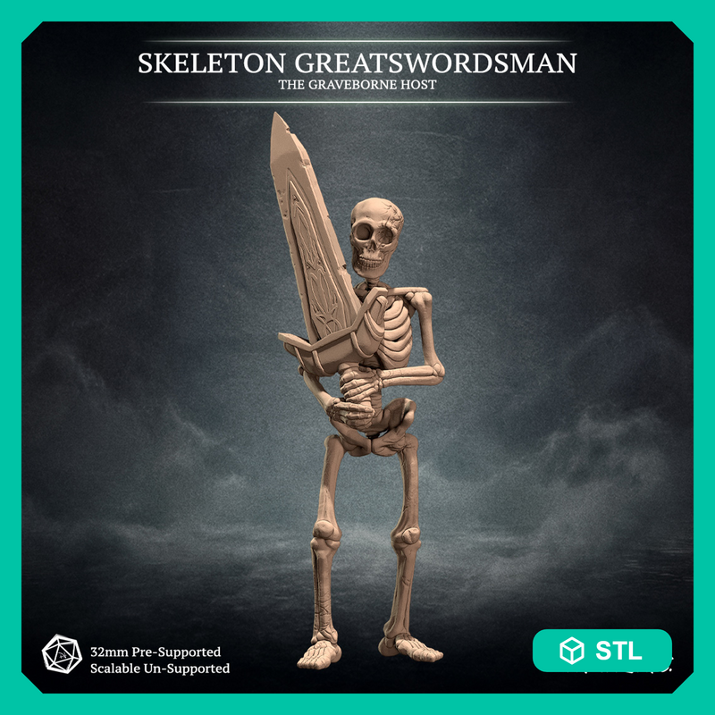 Skeleton Greatswordsman, The Graveborne Host