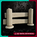 Farm Fence 2 - Tabletop Terrain Prop STL, DnD & Wargaming Scenery