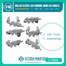Rolled Sleeve Male Carbine Arms .STL
