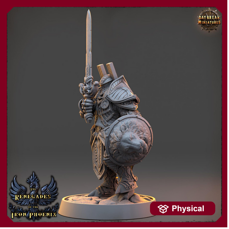 Oath of the Conquest Paladin, Cleric  | 28mm, 32mm, 54mm, 75mm Scales | 100mm Tall | Dungeons and Dragons | Pathfinder | Daybreak Miniatures - Only-Games