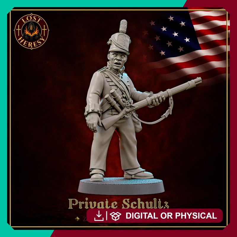Gothic Napoleonic American Infantryman 2 - Only-Games