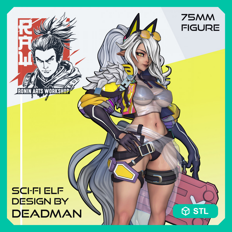 Deadman's Sci-Fi Elf Girl - STL only