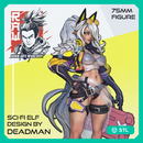 Deadman's Sci-Fi Elf Girl - STL only