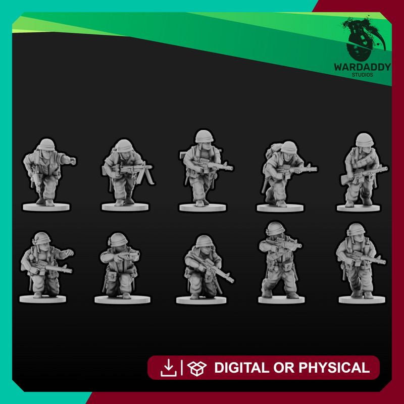Vietnam: US Infantry Squad 1 (15mm)