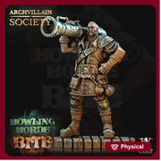 Human Artificer Fighter Gunslinger miniature | 28mm, 32mm, 75mm Scales | Dungeons and Dragons DnD 5e figure| Pathfinder | Archvillain Games - Only-Games