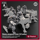 Heavy Weapons Team. Dysorius Troops. Imperial Guard. Compatibility class A.