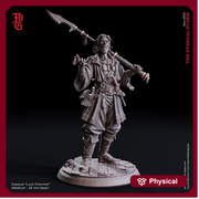 Swashbuckler Fighter, Ranger, Rogue | 28mm, 32mm,54mm,75mm,100mm Scales | Player Character Mini  -D&D 5e Pathfinder Figurine |Flesh of Gods - Only-Games