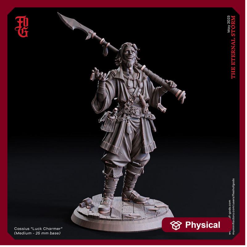 Swashbuckler Fighter, Ranger, Rogue | 28mm, 32mm,54mm,75mm,100mm Scales | Player Character Mini  -D&D 5e Pathfinder Figurine |Flesh of Gods - Only-Games