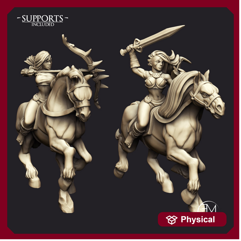 Amazon Horse Riders - 2 Units + Horses (AMAZONS! Kickstarter)