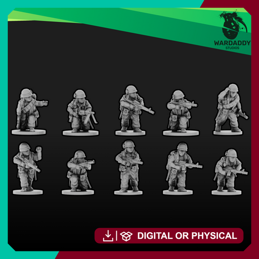 Vietnam: US Infantry Squad 3 (15mm) - Only-Games