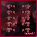 Crimson Wings Heavy Plasma Pistols Set x10