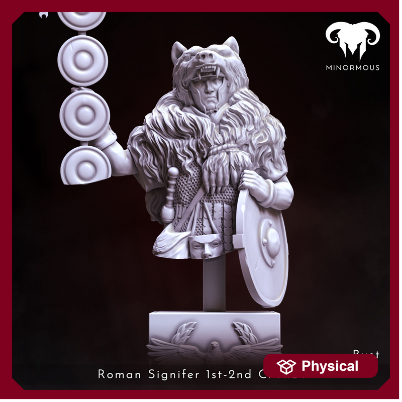 Bust - Roman Signifer 1st-2nd C. A.D. Symbol of Power!