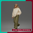 Relaxed Hand In Pocket Walker in Hoodie Pants and Sneakers