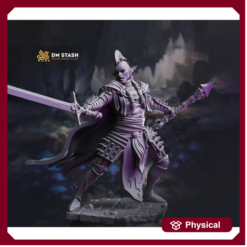 Elf Fighter, Eldritch Knight, Rogue, Dark Elf, Drow PC NPC D&D | 28mm, 32mm,54mm,75mm,100mm Scales | Dungeons and Dragons 5e, Pathfinder - Only-Games