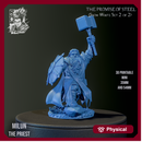 Milun The Priest - Cleric Dwarf - 54mm