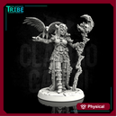 (0028) Female human elf half orc tiefling sorceress with rapacious