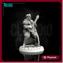 (0082) Male human elf tiefling half orc bard with lute