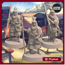 Temple Guards of Adan-Maduk Bundle (3 miniatures) - 3D printable miniature – STL file