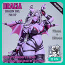 Dracia - Dragon Girl Pin-Up (75mm and 120mm) - STL only