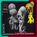 Bloats - 2 Models - Scrap Wast Monsters -  PRESUPPORTED - Illustrated and Stats - 32mm scale