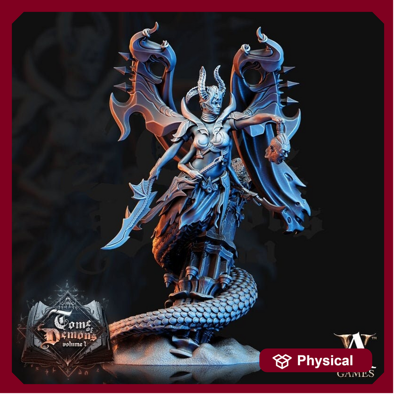Marilith Demon General | Demon Prince | 127mm, 5 inches tall | Out of the Abyss | Demon | Dungeons and Dragons | - Only-Games