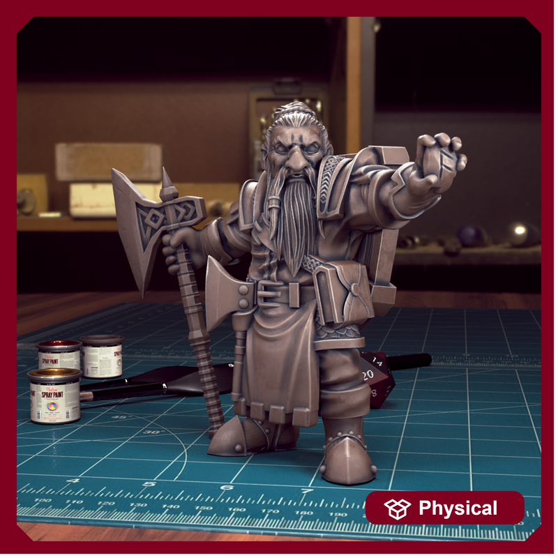 Male Dwarf 05 - TytanTroll Miniatures - DnD - Fantasy - 32mm - Only-Games