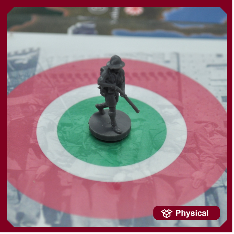 1/72 3D Printed WW2 Italian Infantry w/ Pith Helmet Pose 1 (x10)
