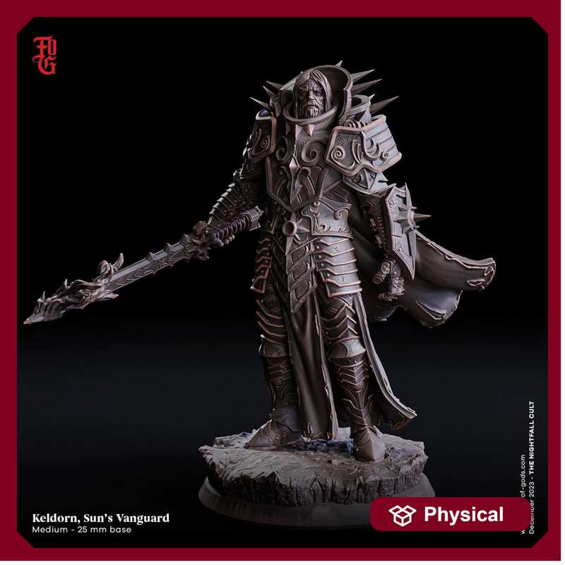 Oath of  Devotion Paladin, Cleric  | 28mm, 32mm, 54mm, 75mm Scales | 100mm Tall | Dungeons and Dragons | Pathfinder |Flesh Of Gods miniature - Only-Games