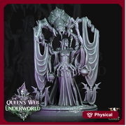 Drow High Priestess of Loth -Dark Elf Female Cleric |28mm,32mm, 54mm,75mm,100mm Scales|DnD Miniature|Dungeons n Dragons | Baenere | Sexy Elf - Only-Games