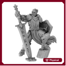 Human Male Paladin With Sword (32mm scale)