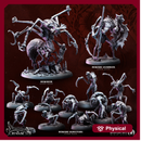 Reanimated Spider Ghouls | Bestiarum | Wargaming DnD Miniatures
