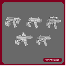 Space Knights MPX Style Pistol LEFT X 10