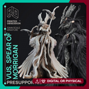 Vus - Spear Maiden to Morrigan - PRESUPPORTED - 32mm Scale - D&D
